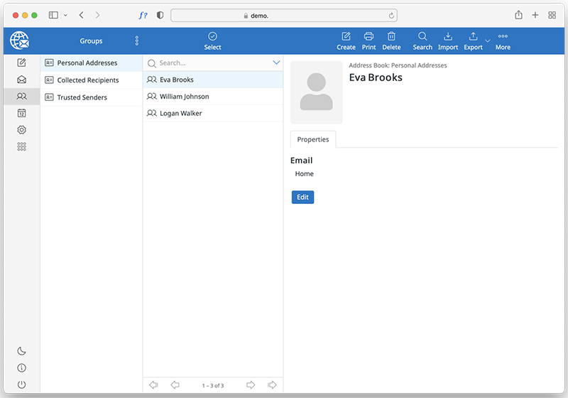 Cosmos Mail Pro - Groups